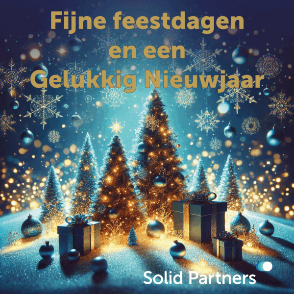 Fijne Feestdagen Een Gelukkig Solid Partners